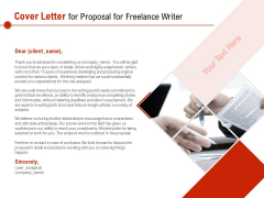Cover Letter For Proposal For Freelance Writer Ppt PowerPoint Presentation Outline Background PDF Cover Letter For Proposal For Freelance Writer Ppt PowerPoint Presentation Outline Background PDF