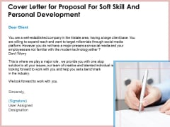 Cover Letter For Proposal For Soft Skill And Personal Development Ppt Rules PDF Cover Letter For Proposal For Soft Skill And Personal Development Ppt Rules PDF