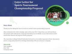 Cover Letter For Sports Tournament Championship Proposal Ppt Styles Good PDF Cover Letter For Sports Tournament Championship Proposal Ppt Styles Good PDF