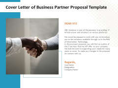 Cover Letter Of Business Partner Proposal Template Ppt PowerPoint Presentation Infographic Template Cover Letter Of Business Partner Proposal Template Ppt PowerPoint Presentation Infographic Template
