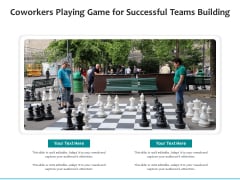 Coworkers Playing Game For Successful Teams Building Ppt PowerPoint Presentation Gallery Tips PDF Coworkers Playing Game For Successful Teams Building Ppt PowerPoint Presentation Gallery Tips PDF