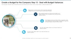 Create A Budget For The Company Step 13 Deal With Budget Variances Guidelines PDF