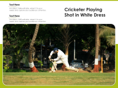 Cricketer Playing Shot In White Dress Ppt PowerPoint Presentation File Portfolio PDF Cricketer Playing Shot In White Dress Ppt PowerPoint Presentation File Portfolio PDF