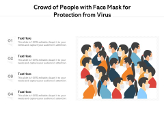 Crowd Of People With Face Mask For Protection From Virus Ppt PowerPoint Presentation File Layout PDF