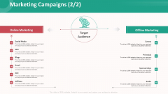 Customer Relationship Management Action Plan Marketing Campaigns Gride Slides PDF