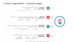 Customer Segmentation Customer Insights Ppt Infographics Example PDF