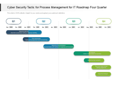 Cyber Security Tactic For Process Management For IT Roadmap Four Quarter Pictures