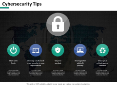 Cybersecurity Tips Ppt PowerPoint Presentation Gallery Example File Cybersecurity Tips Ppt PowerPoint Presentation Gallery Example File