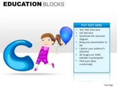 C Learning Alphabets PowerPoint Education Slides C Learning Alphabets PowerPoint Education Slides