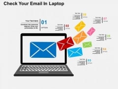 Check Your Email In Laptop PowerPoint Template Check Your Email In Laptop PowerPoint Template