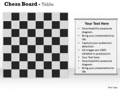 Chess Board Table PowerPoint Presentation Template Chess Board Table PowerPoint Presentation Template