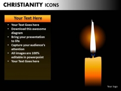Church Candles PowerPoint Ppt Templates Church Candles PowerPoint Ppt Templates