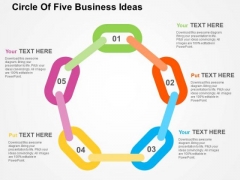 Circle Of Five Business Ideas PowerPoint Templates Circle Of Five Business Ideas PowerPoint Templates