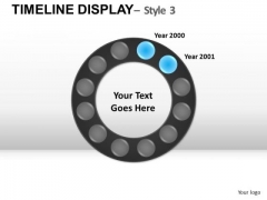 Circle Timeline Display Years PowerPoint Slides And Ppt Diagram Templates
