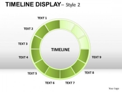 Circle Timeline Project Management Chart Ppt Slides