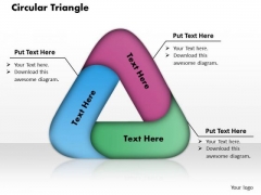 Circular Triangle PowerPoint Presentation Template