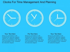 Clocks For Time Management And Planning PowerPoint Templates