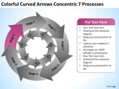 Colorful Curved Arrows Concentric 7 Processess Ppt Business Plan Help PowerPoint Templates Colorful Curved Arrows Concentric 7 Processess Ppt Business Plan Help PowerPoint Templates