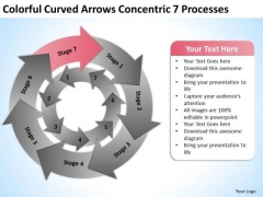 Colorful Curved Arrows Concentric 7 Processess Ppt Business Plan PowerPoint Slides Colorful Curved Arrows Concentric 7 Processess Ppt Business Plan PowerPoint Slides