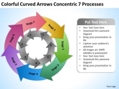 Colorful Curved Arrows Concentric 7 Processess Ppt Google Business Plan PowerPoint Templates Colorful Curved Arrows Concentric 7 Processess Ppt Google Business Plan PowerPoint Templates