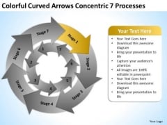 Colorful Curved Arrows Concentric 7 Processess Ppt It Business Plan PowerPoint Templates Colorful Curved Arrows Concentric 7 Processess Ppt It Business Plan PowerPoint Templates
