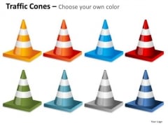 Colorful Traffic Cones PowerPoint Images Colorful Traffic Cones PowerPoint Images