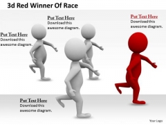 Company Business Strategy 3d Red Winner Of Race Concept Statement