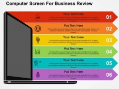 Computer Screen For Business Review PowerPoint Template Computer Screen For Business Review PowerPoint Template