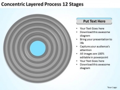 Concentric Layered Process 12 Stages Ppt Business Plan Outline Template PowerPoint Slides