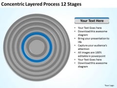 Concentric Layered Process 12 Stages Ppt Business Plan PowerPoint Template