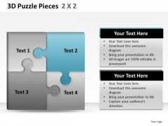 Connection 3d Puzzle Pieces 2x2 PowerPoint Slides And Ppt Diagram Templates Connection 3d Puzzle Pieces 2x2 PowerPoint Slides And Ppt Diagram Templates