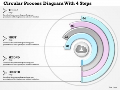 Consulting Slides Circular Process Diagram With 4 Steps Business Presentation