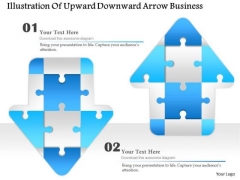 Consulting Slides Illustration Of Upward Downward Arrow Business Presentation
