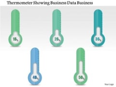 Consulting Slides Thermometer Showing Business Data Business Presentation Consulting Slides Thermometer Showing Business Data Business Presentation