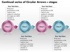 Continual Series Of Circular Arrows 4 Stages Free Flow Chart Slides PowerPoint Templates Continual Series Of Circular Arrows 4 Stages Free Flow Chart Slides PowerPoint Templates