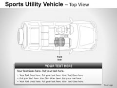 Cool Sports Utility Blue Vehicle PowerPoint Slides And Ppt Diagram Templates