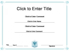 Corporate Success Certificate PowerPoint Templates Corporate Success Certificate PowerPoint Templates