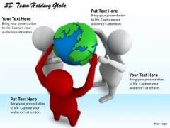 Creative Marketing Concepts 3d Team Holding Globe Adaptable Business Creative Marketing Concepts 3d Team Holding Globe Adaptable Business