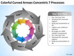 Curved Arrows Concentric 7 Processess Ppt Business Plan For Dummies PowerPoint Slides Curved Arrows Concentric 7 Processess Ppt Business Plan For Dummies PowerPoint Slides