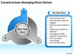 Curved Arrows Diverging Three Factors Ppt Circular Flow Network PowerPoint Templates Curved Arrows Diverging Three Factors Ppt Circular Flow Network PowerPoint Templates