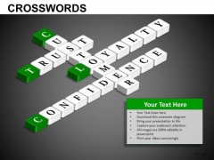 Customer Trust Loyalty Confidence Crosswords PowerPoint Templates Customer Trust Loyalty Confidence Crosswords PowerPoint Templates