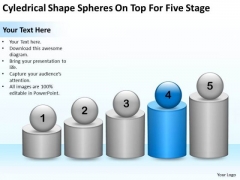 Cyledrical Shape Spheres On Top For Five Stage Ppt Business Plan Start Up PowerPoint Slides Cyledrical Shape Spheres On Top For Five Stage Ppt Business Plan Start Up PowerPoint Slides