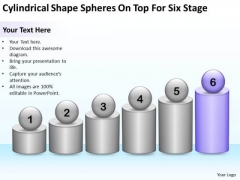 Cylindrical Shape Spheres On Top For Six Stage Ppt Business Plan Models PowerPoint Slides Cylindrical Shape Spheres On Top For Six Stage Ppt Business Plan Models PowerPoint Slides