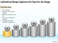 Cylindrical Shape Spheres On Top For Six Stage Ppt Linear Flow PowerPoint Slides Cylindrical Shape Spheres On Top For Six Stage Ppt Linear Flow PowerPoint Slides