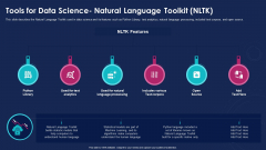 Data Analytics IT Tools For Data Science Natural Language Toolkit NLTK Ppt Professional Guidelines PDF