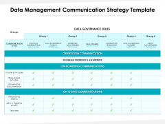 Data Management Communication Strategy Template Ppt PowerPoint Presentation File Slides PDF Data Management Communication Strategy Template Ppt PowerPoint Presentation File Slides PDF