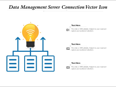 Data Management Server Connection Vector Icon Ppt PowerPoint Presentation File Outline PDF
