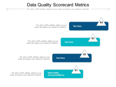 Data Quality Scorecard Metrics Ppt PowerPoint Presentation Gallery Rules Cpb Pdf