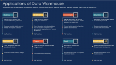 Data Warehousing IT Applications Of Data Warehouse Ppt Gallery Samples PDF Data Warehousing IT Applications Of Data Warehouse Ppt Gallery Samples PDF