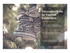 Decorative Bells For Festival Celebration Ppt PowerPoint Presentation Layouts Graphics Template
